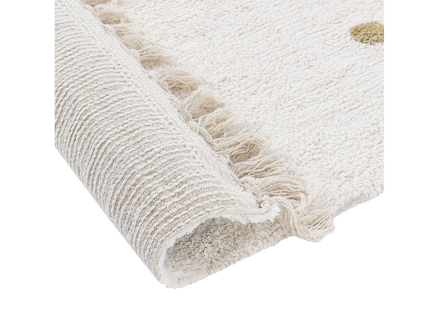 Tapis ASTAF Blanc cassé 140 x 200 cm Coton