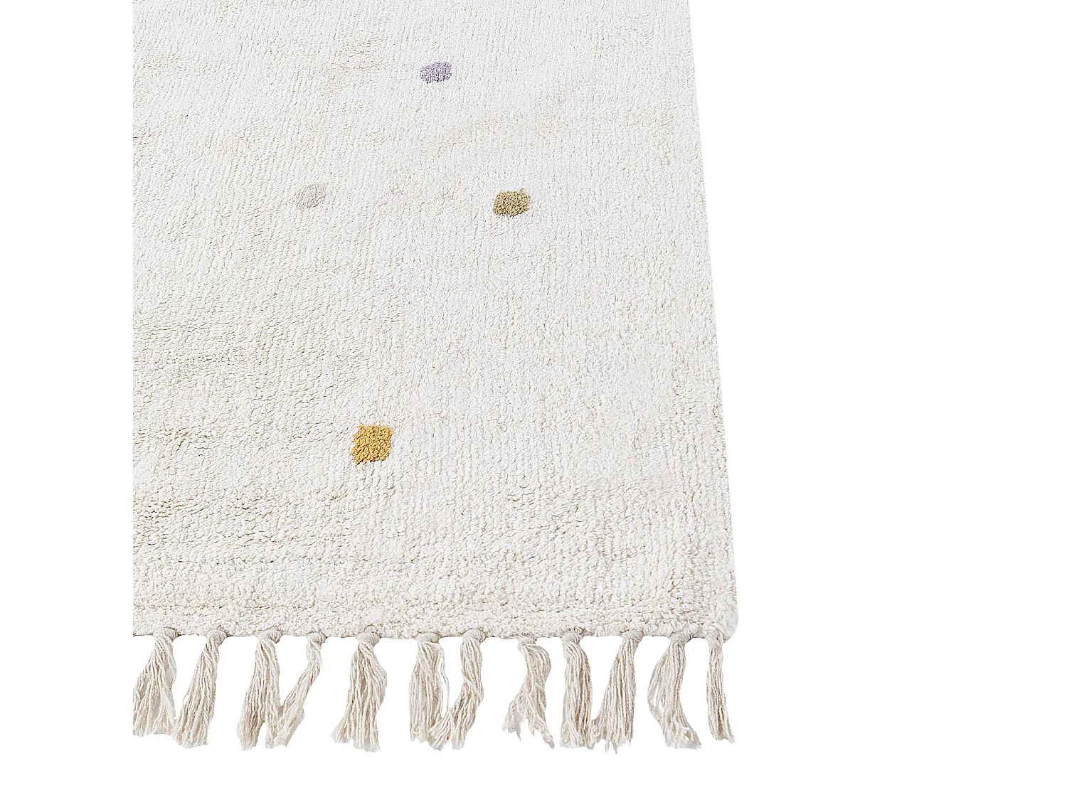 Tapis ASTAF Blanc cassé 140 x 200 cm Coton