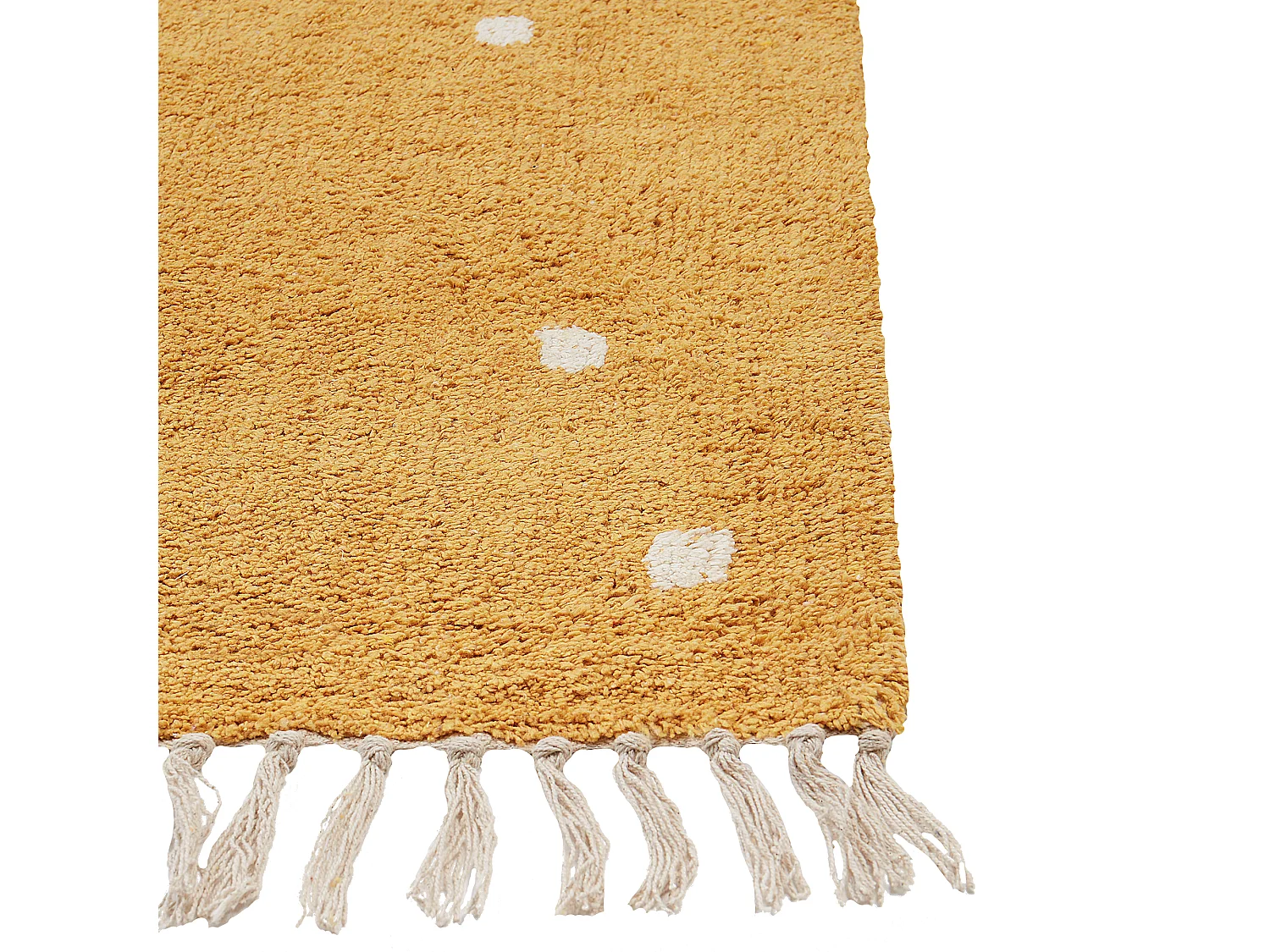 Tapis 140 x 200 cm en coton moutarde ASTAF