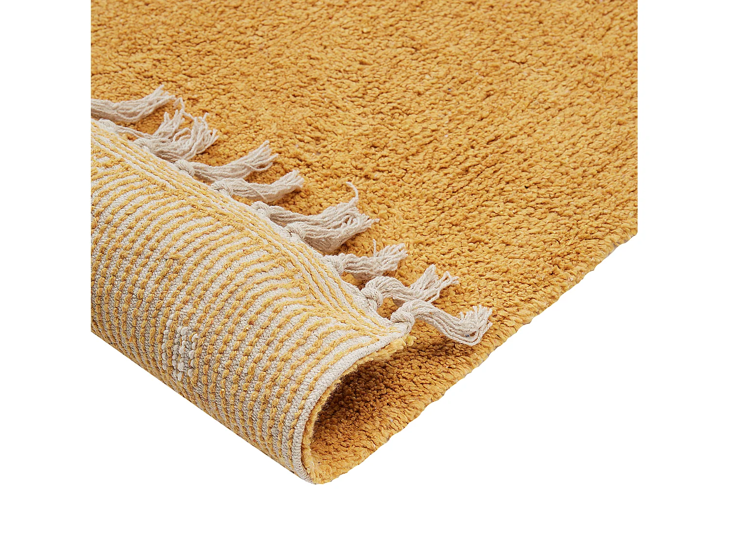 Tapis 140 x 200 cm en coton moutarde ASTAF