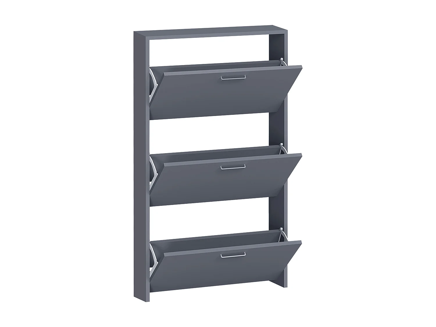 Shoe cabinet Sulos Anthracite H. 108 x W. 59 x D. 17 cm