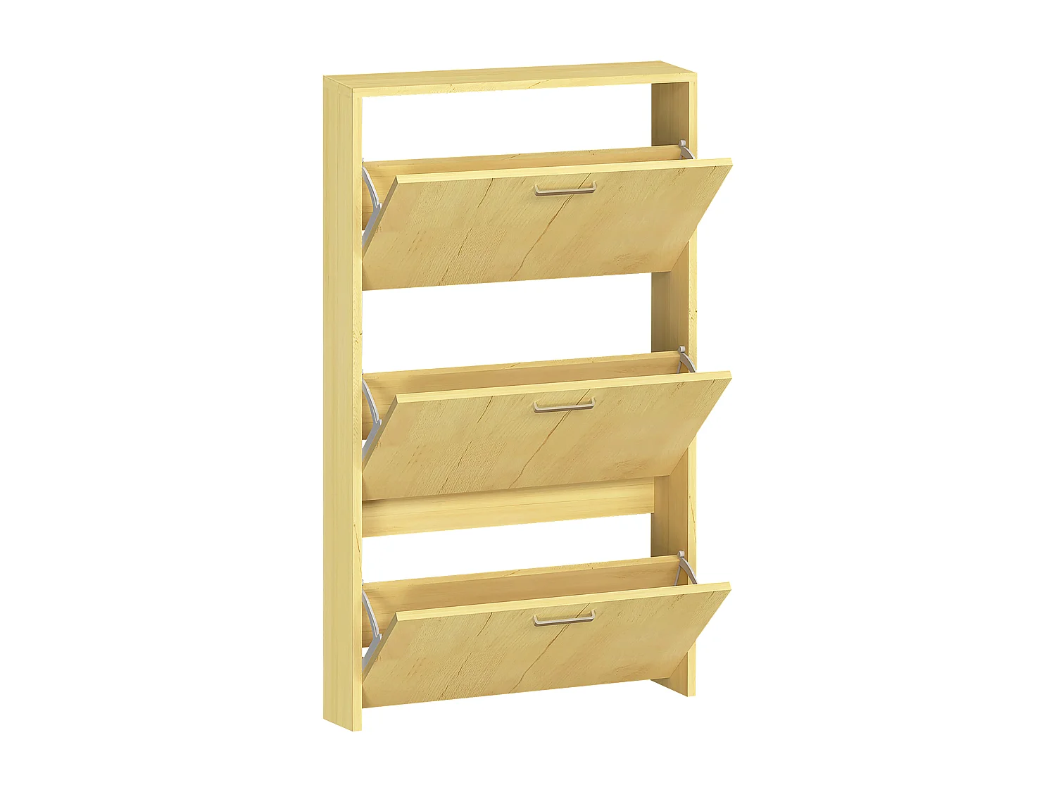 Shoe cabinet Sulos Honey oak H. 108 x W. 59 x D. 17 cm