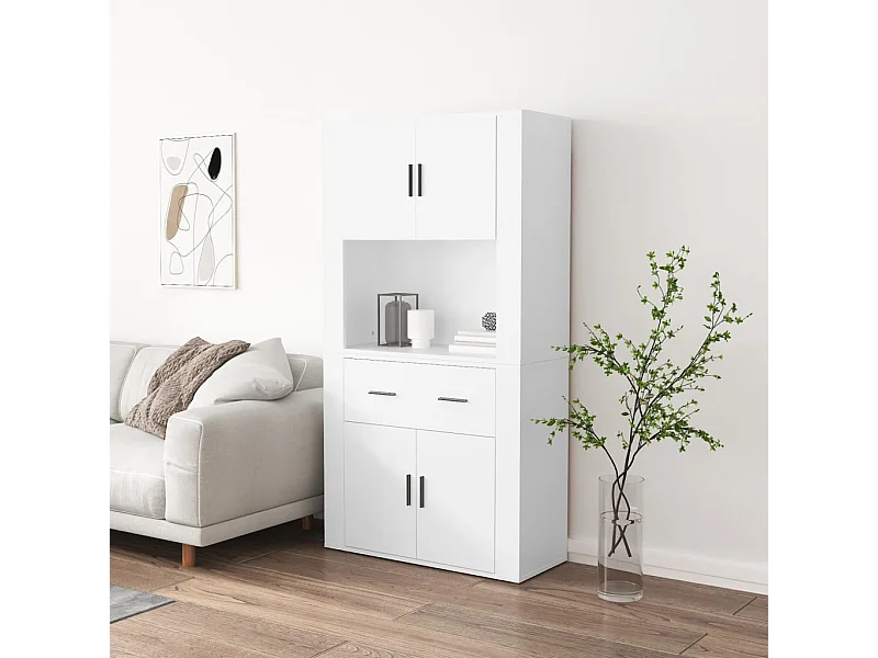 Highboard,Kommode Weiß Holzwerkstoff -gkd451902