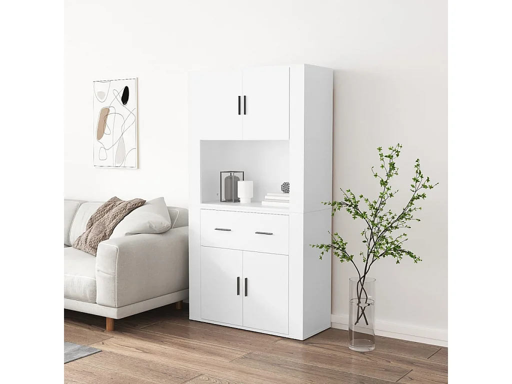 Highboard,Kommode Weiß Holzwerkstoff -gkd451902