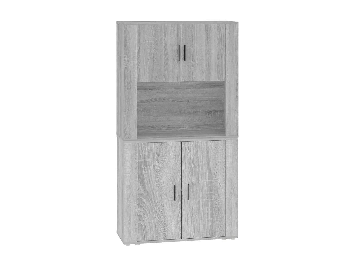 Highboard,Kommode Grau Sonoma Holzwerkstoff -gkd195534