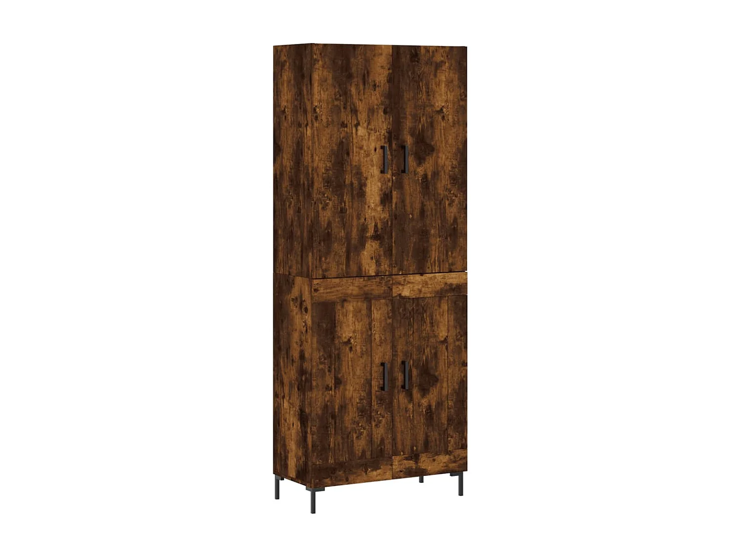 Highboard,Kommode Räuchereiche 69,5x34x180 cm Holzwerkstoff -gkd594539