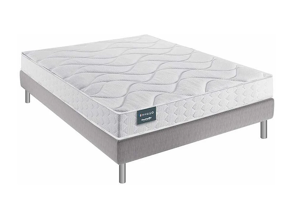 Ensemble Dunlopillo FLORAL Sommier Confort Ferme 120x190
