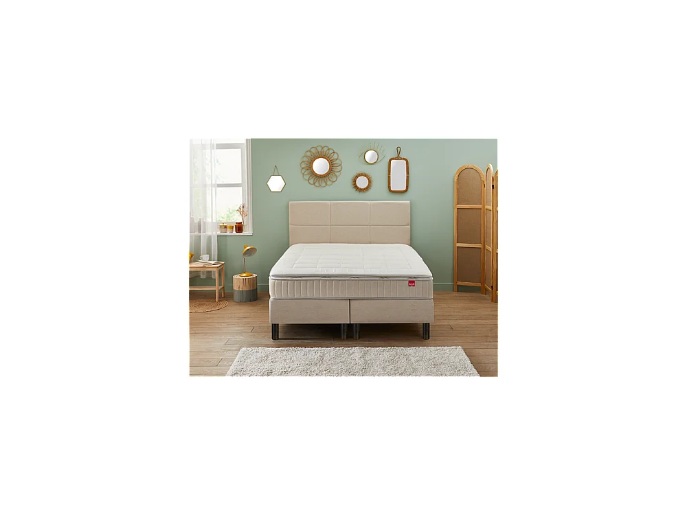 Ensemble Epeda Enchanteur Chenillé Lin 200x200 - Double Sommier