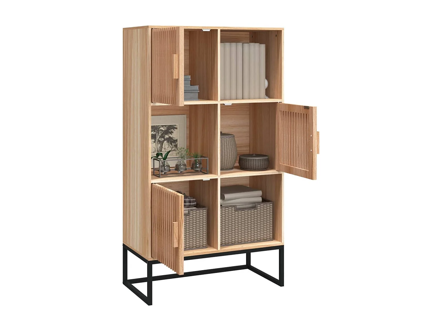 Highboard,Kommode 70x35x125 cm Holzwerkstoff -gkd536006