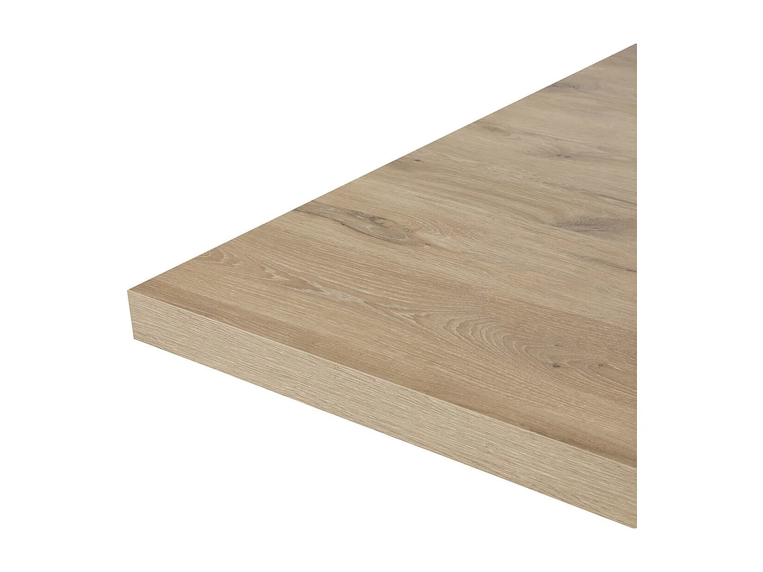 CANYON - Table Rectangulaire 230cm Aspect Bois Piètement A Métal Noir