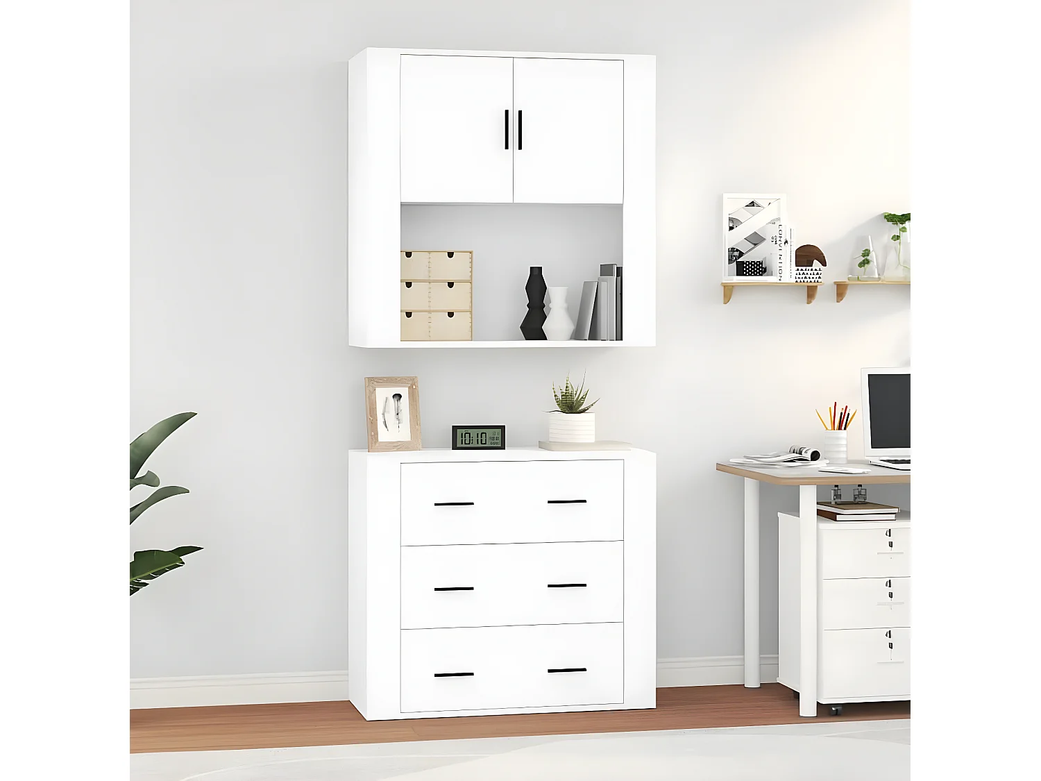 Highboard,Kommode Weiß Holzwerkstoff -gkd529919