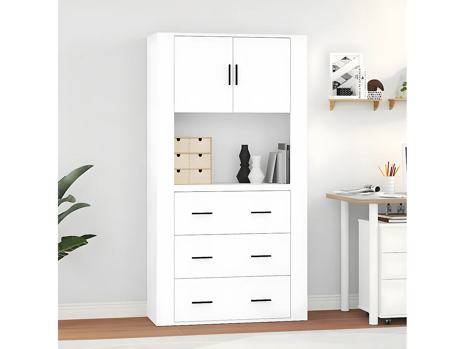 Highboard,Kommode Weiß Holzwerkstoff -gkd529919