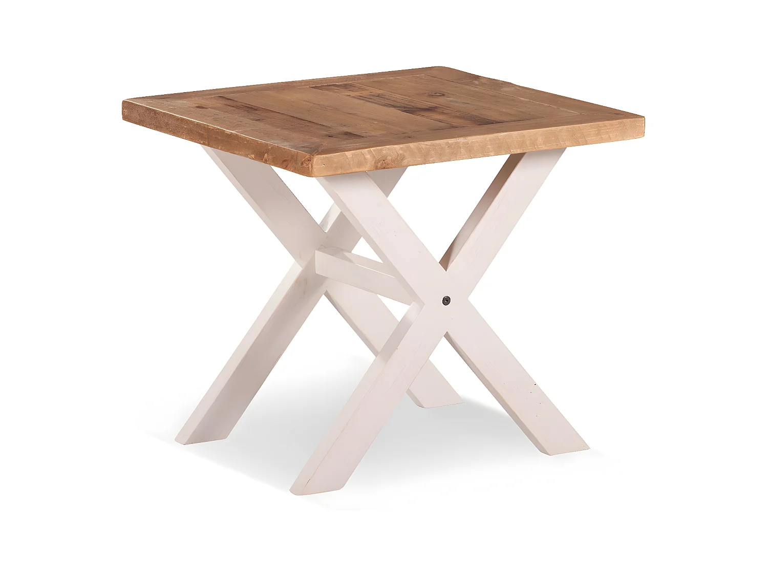 Table de chevet Bois Blanc - Bréanna Décoration d'Autrefois