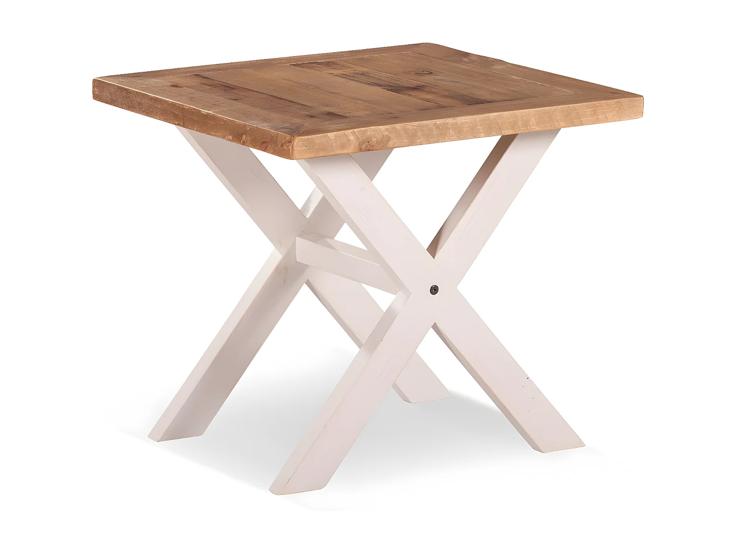 Table de chevet Bois Blanc - Bréanna Décoration d'Autrefois