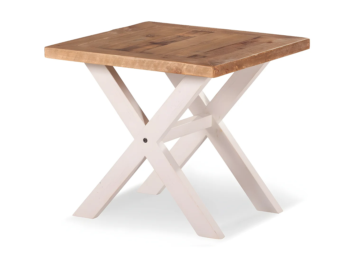 Table de chevet Bois Blanc - Bréanna Décoration d'Autrefois