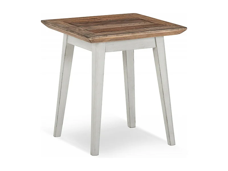 Table de chevet Bois Blanc - Nastasie Décoration d'Autrefois