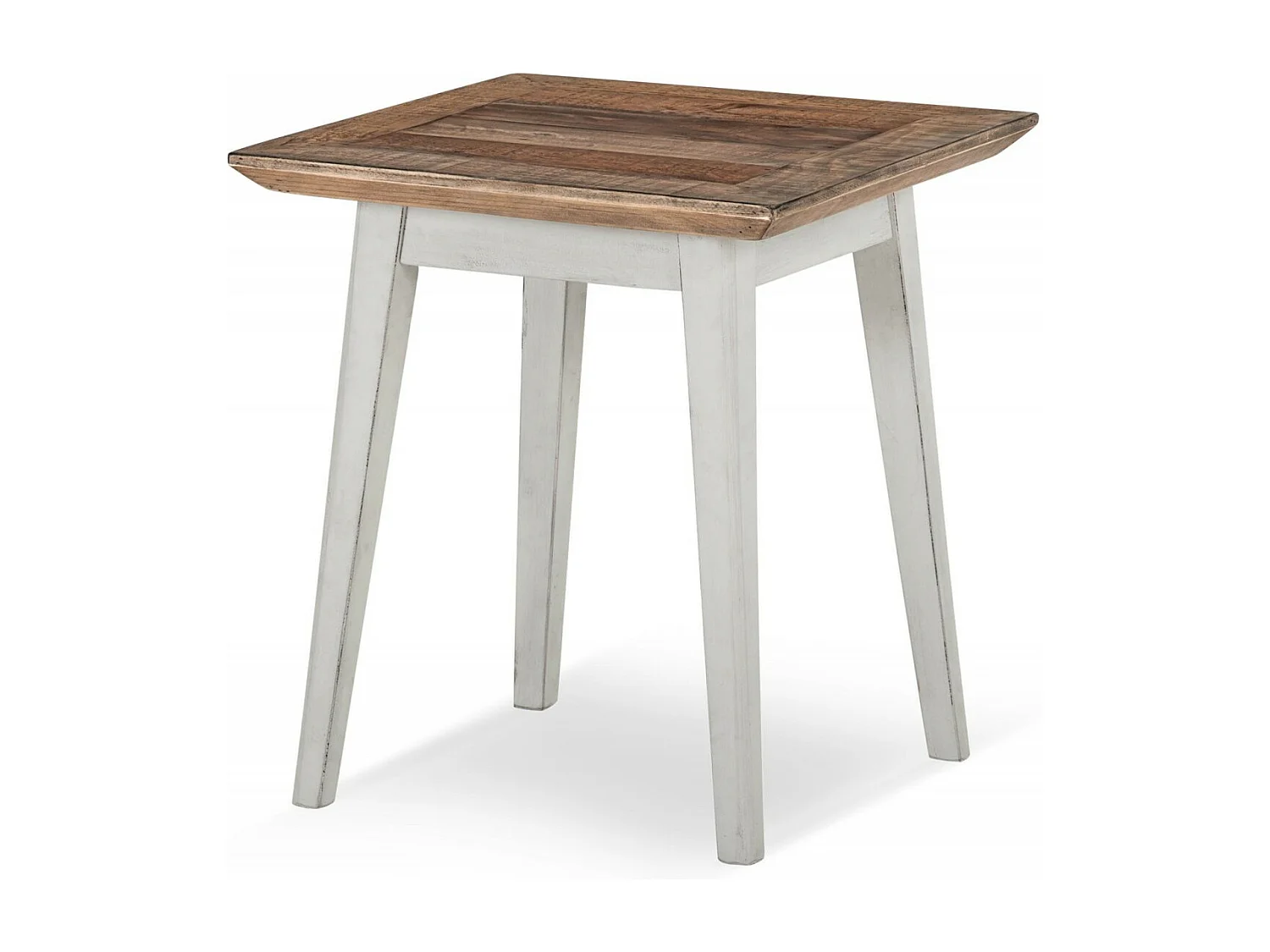 Table de chevet Bois Blanc - Nastasie Décoration d'Autrefois