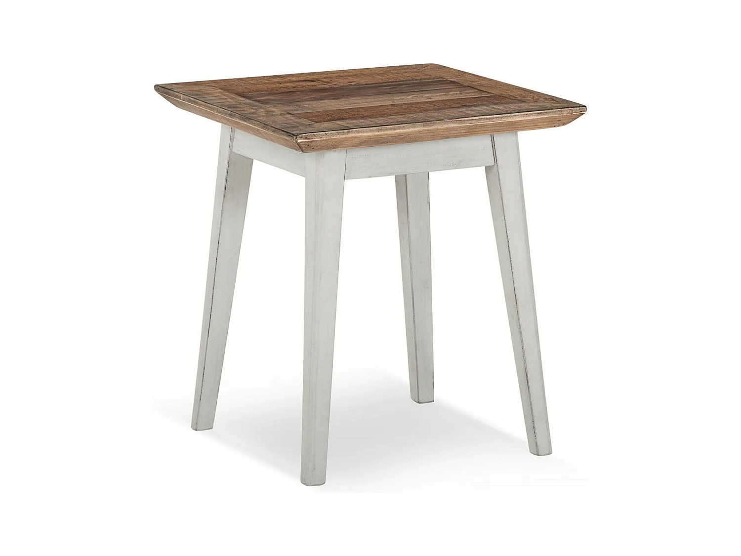 Table de chevet Bois Blanc - Nastasie Décoration d'Autrefois