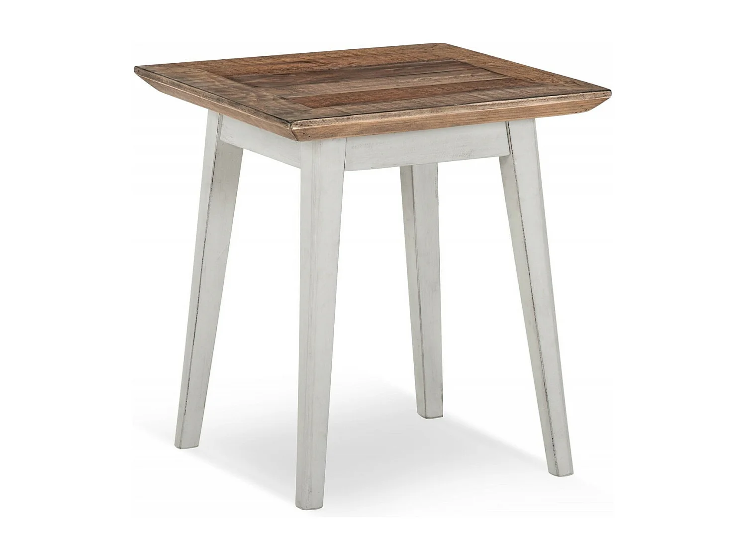 Table de chevet Bois Blanc - Nastasie Décoration d'Autrefois