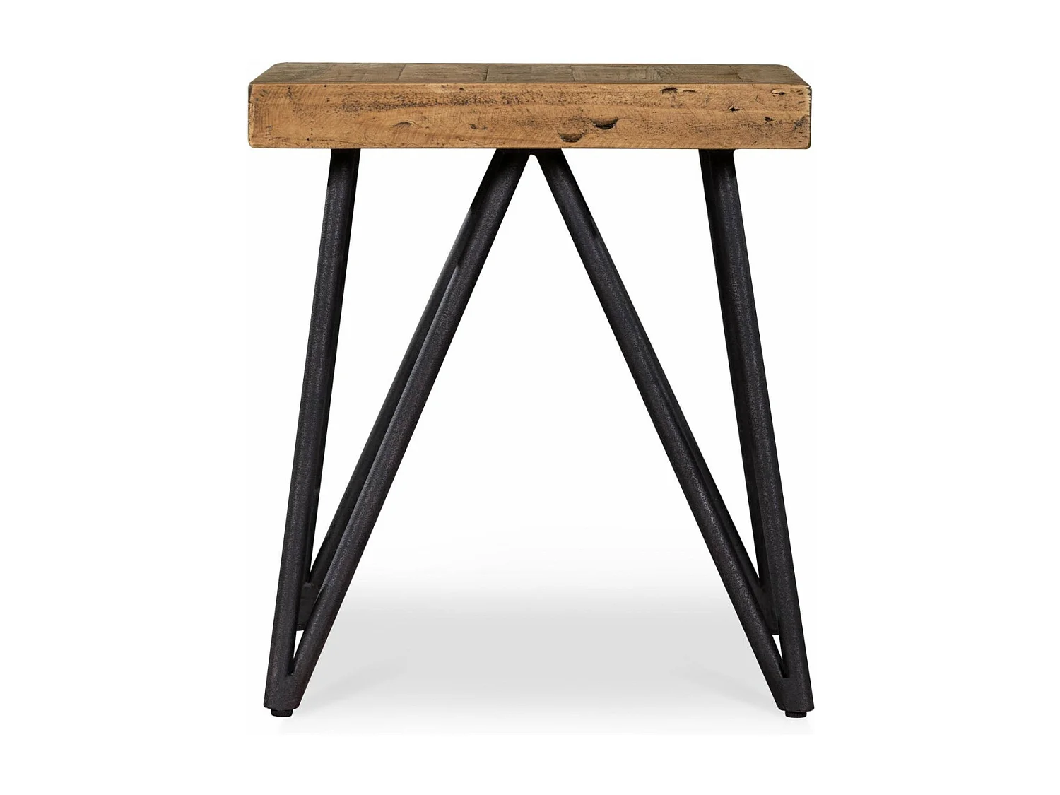 Table de chevet Bois-Métal Marron - Dalamée Décoration d'Autrefois