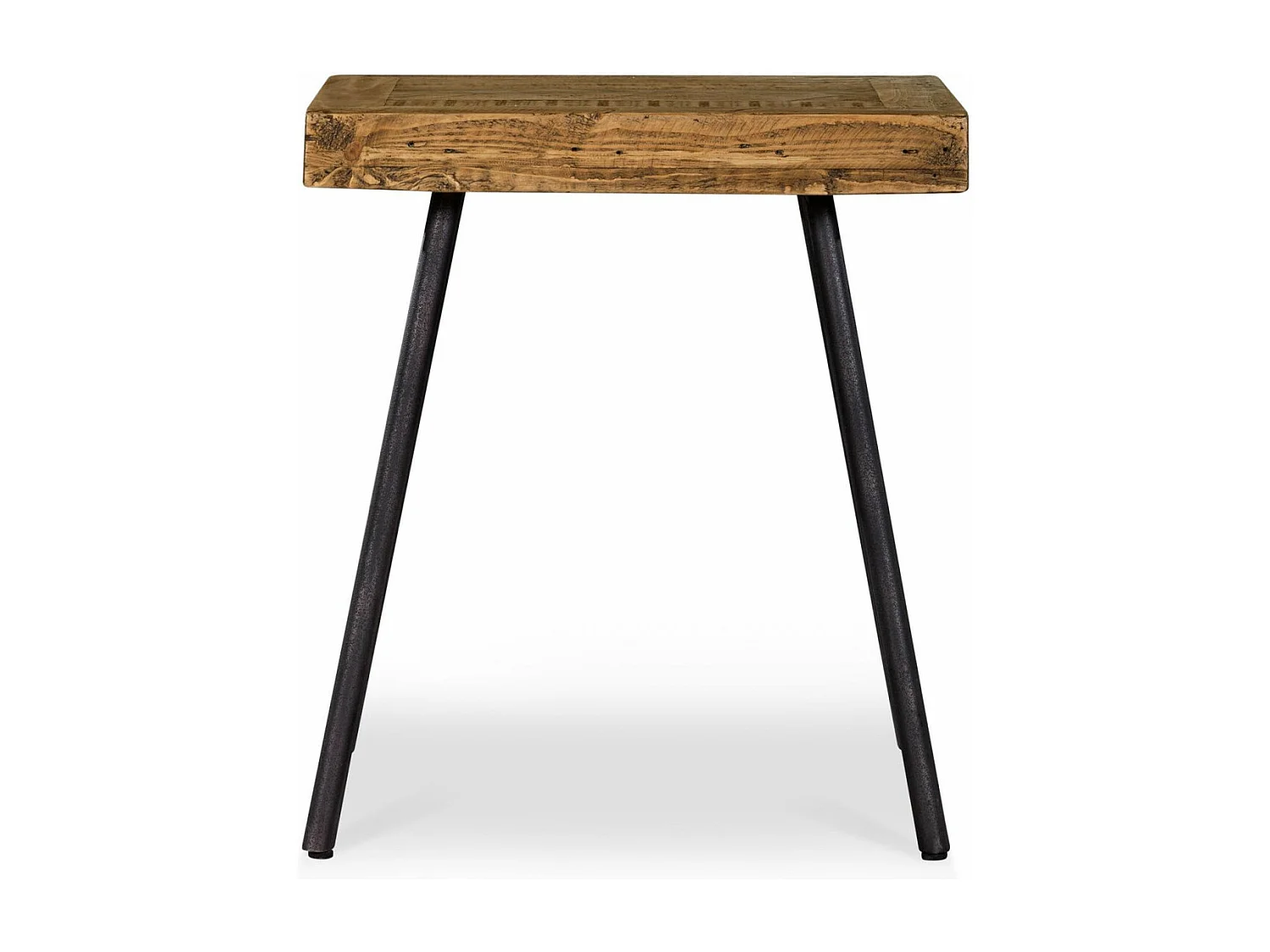 Table de chevet Bois-Métal Marron - Dalamée Décoration d'Autrefois