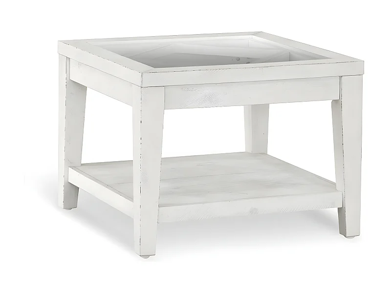 Table de chevet Bois Blanc - Sélisa Décoration d'Autrefois