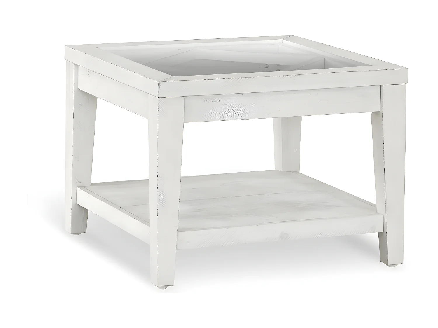 Table de chevet Bois Blanc - Sélisa Décoration d'Autrefois