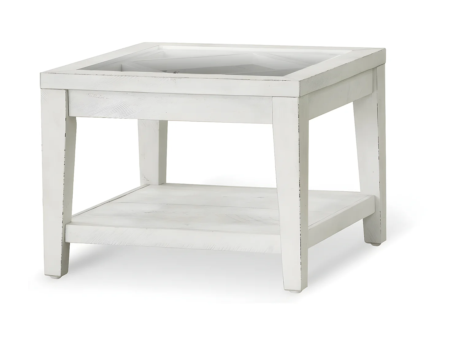 Table de chevet Bois Blanc - Sélisa Décoration d'Autrefois