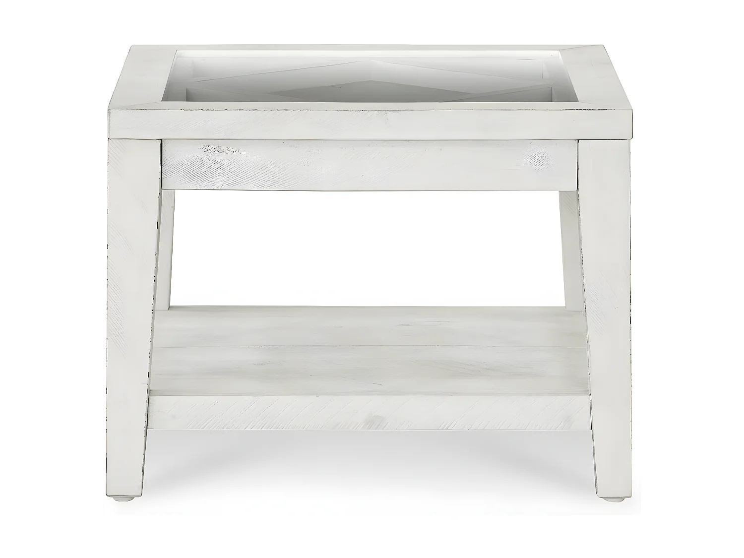 Table de chevet Bois Blanc - Sélisa Décoration d'Autrefois