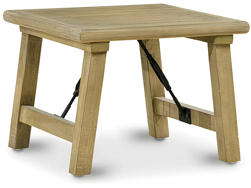 Table de chevet Bois Marron - Odénie Décoration d'Autrefois