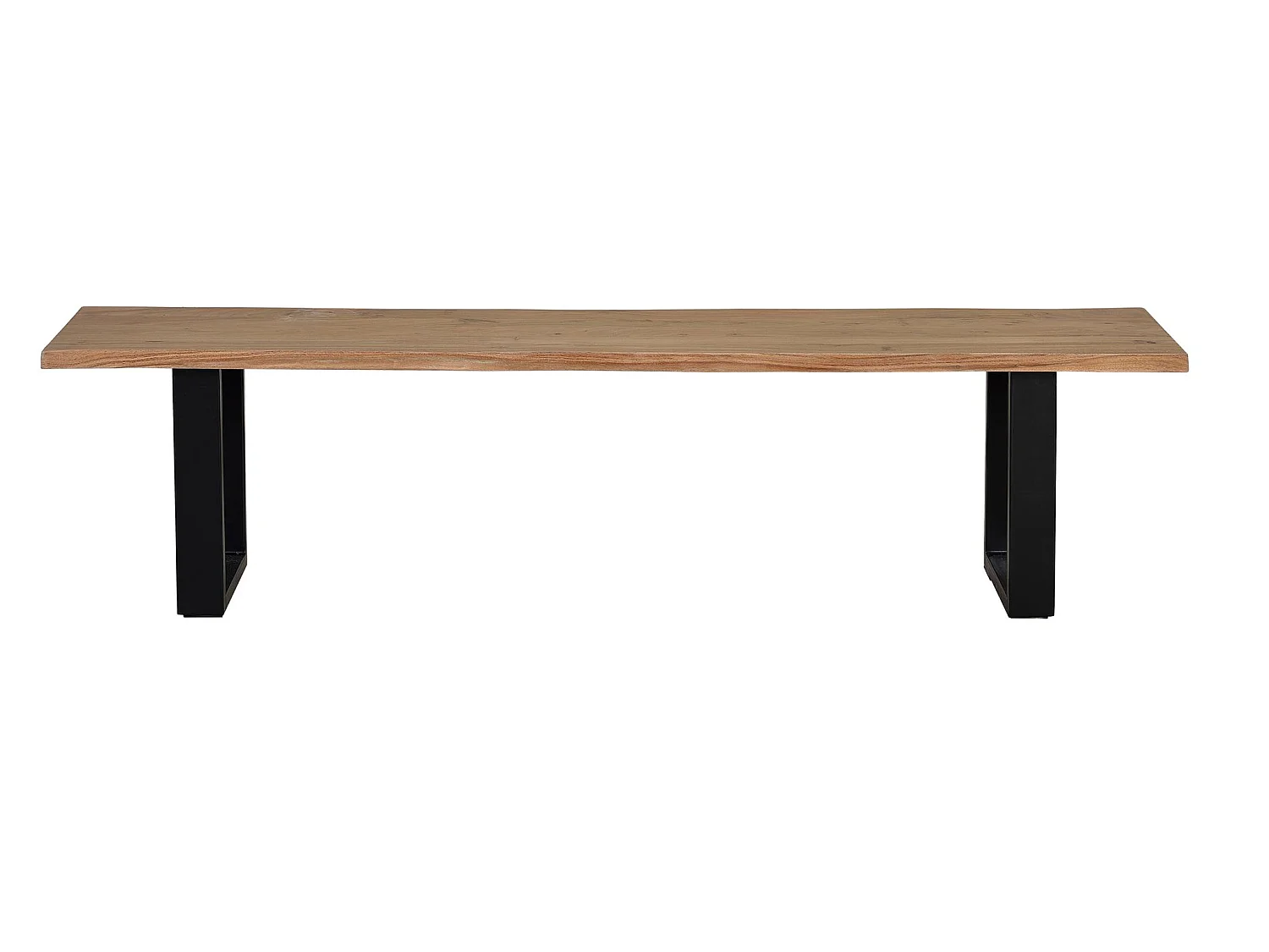 Banc en bois d'acacia 180 cm, style rustique moderne - 45 x 180 x 42