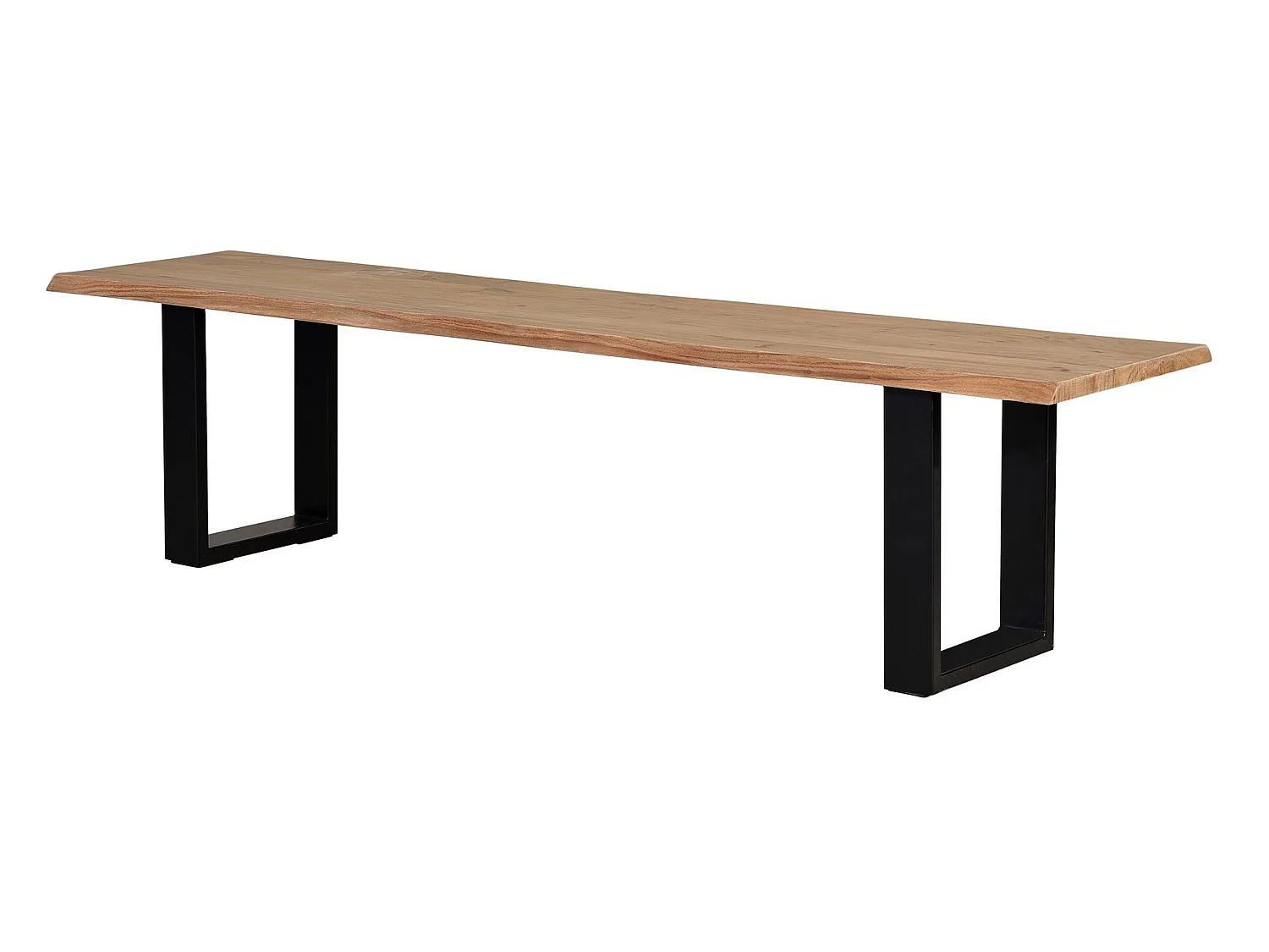 Banc en bois d'acacia 180 cm, style rustique moderne - 45 x 180 x 42