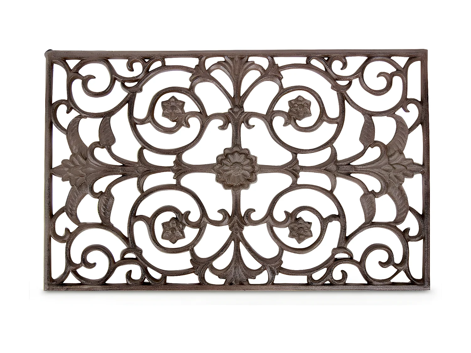 Paillasson rectangulaire fonte Fonte Marron - Décoration d'Autrefois