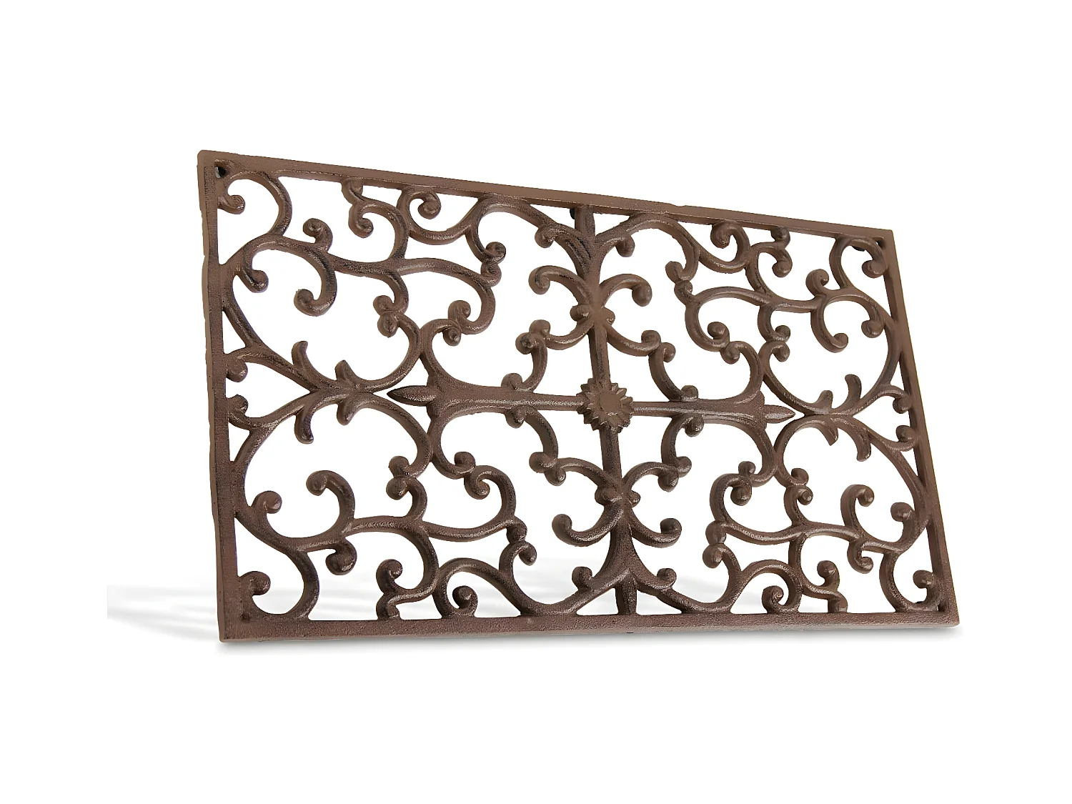 Paillasson rectangulaire fonte Fonte Marron - Décoration d'Autrefois