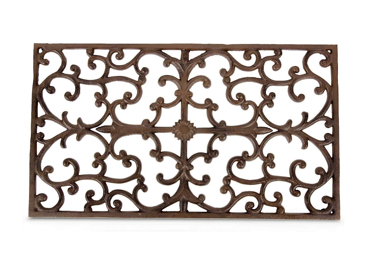 Paillasson rectangulaire fonte Fonte Marron - Décoration d'Autrefois