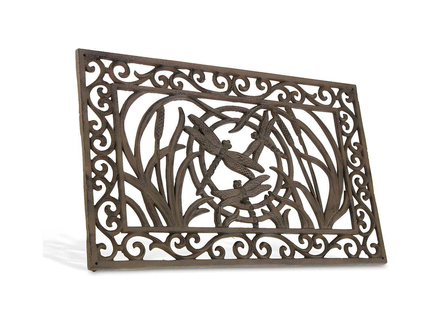 Paillasson rectangulaire fonte Fonte Marron - Décoration d'Autrefois