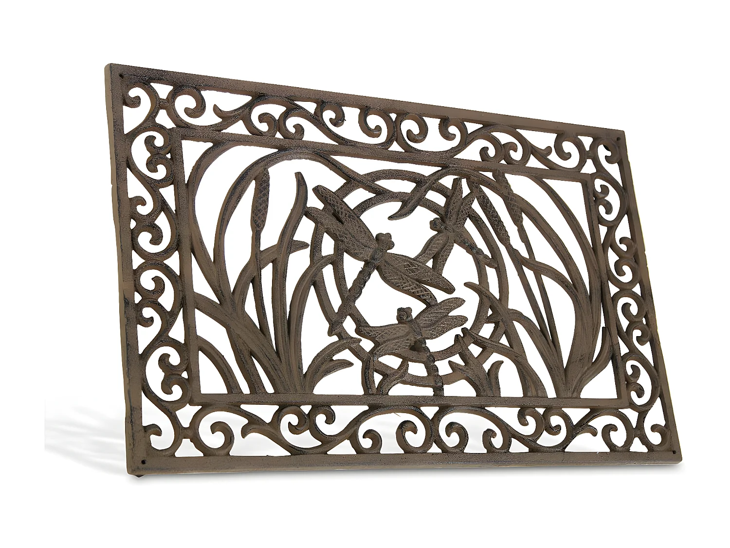 Paillasson rectangulaire fonte Fonte Marron - Décoration d'Autrefois