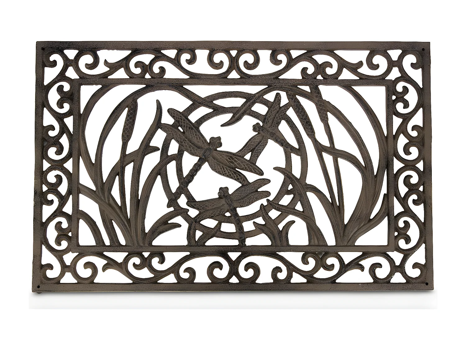 Paillasson rectangulaire fonte Fonte Marron - Décoration d'Autrefois