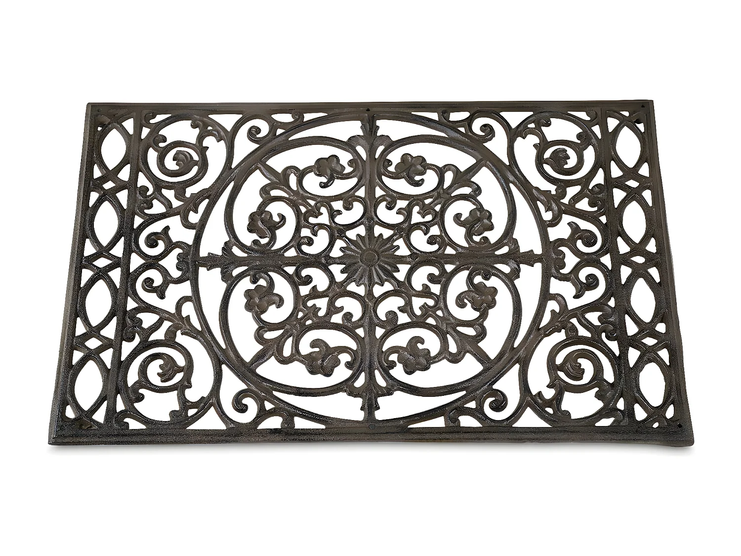 Paillasson rectangulaire fonte Fonte Marron - Décoration d'Autrefois