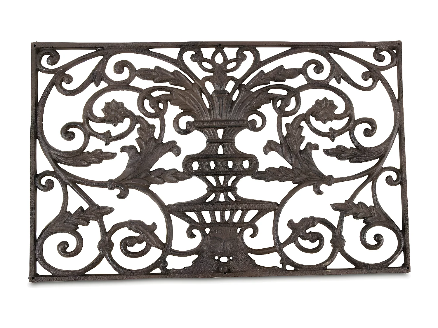 Paillasson rectangulaire fonte Fonte Marron - Décoration d'Autrefois