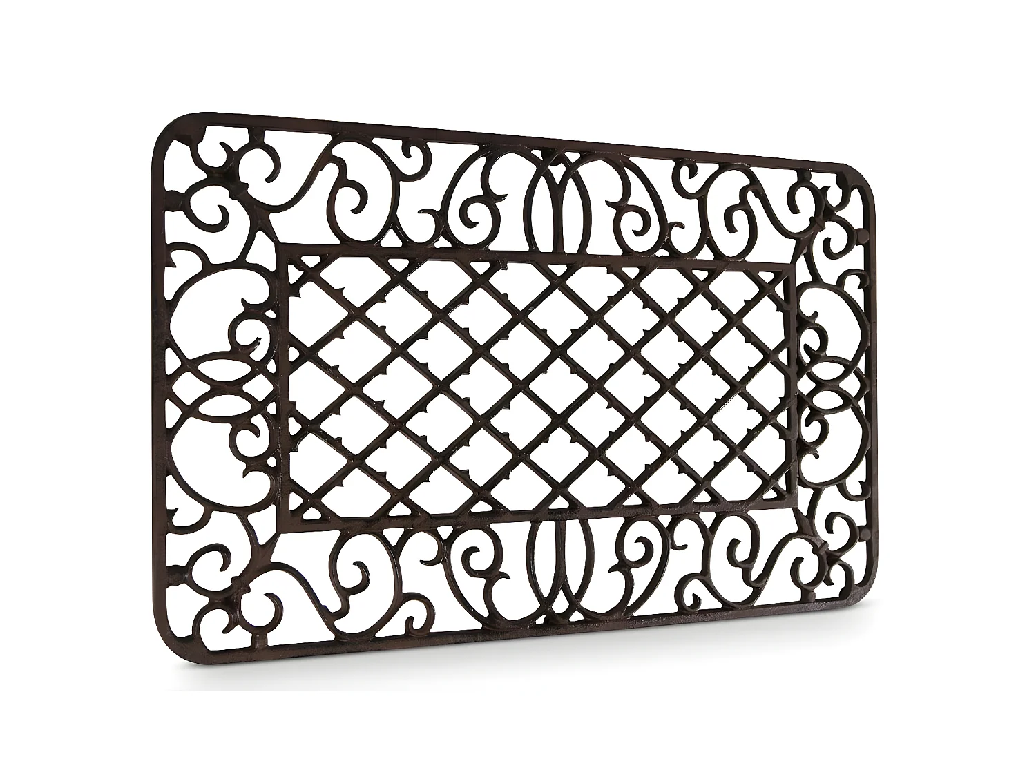 Paillasson rectangulaire fonte Fonte Marron - Décoration d'Autrefois