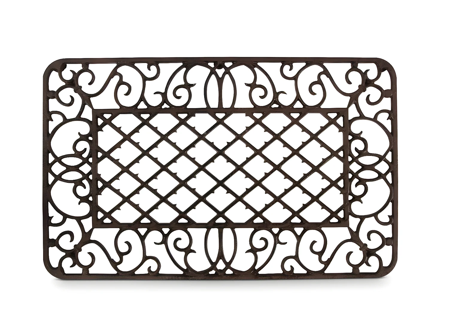 Paillasson rectangulaire fonte Fonte Marron - Décoration d'Autrefois