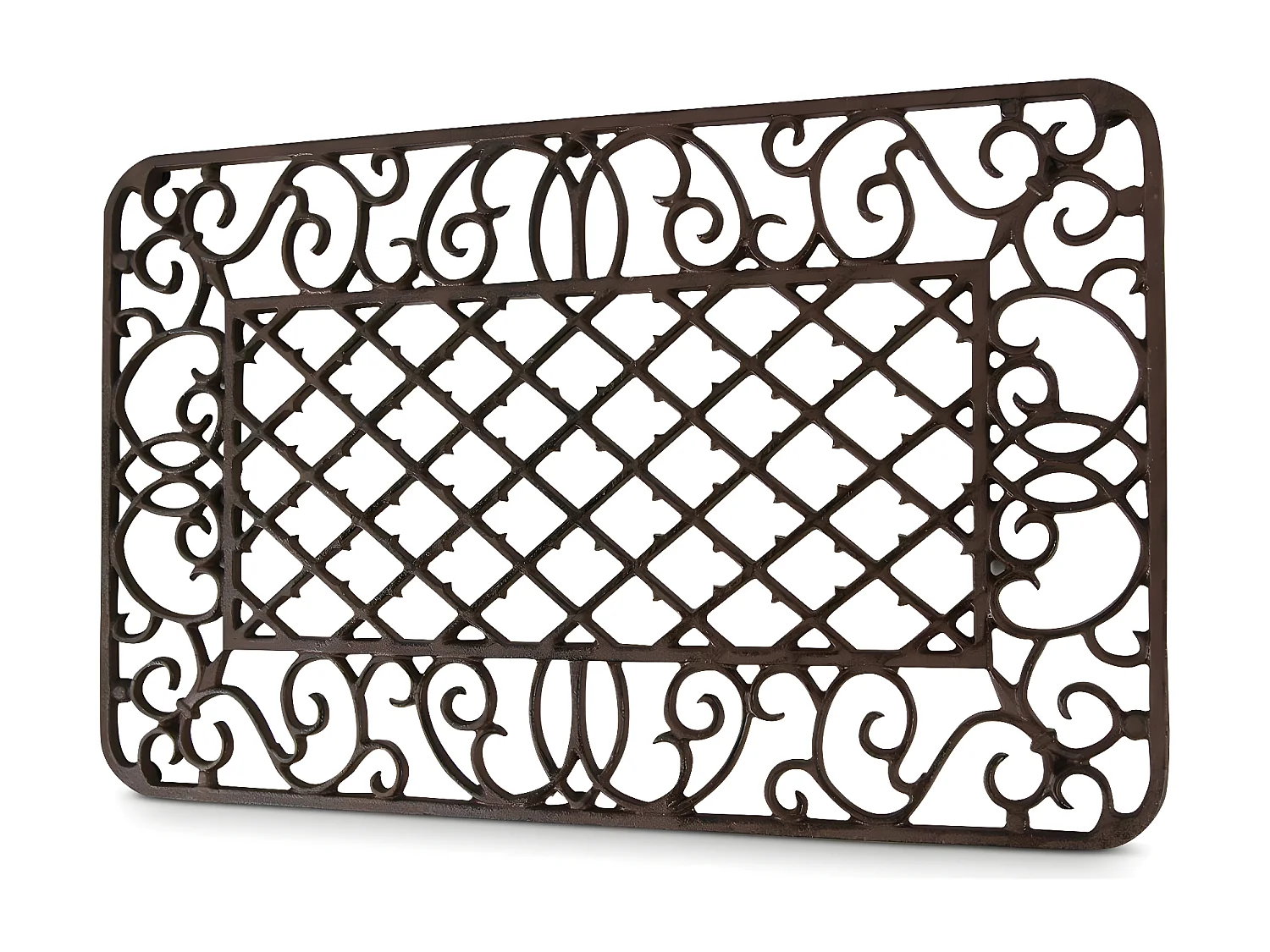 Paillasson rectangulaire fonte Fonte Marron - Décoration d'Autrefois