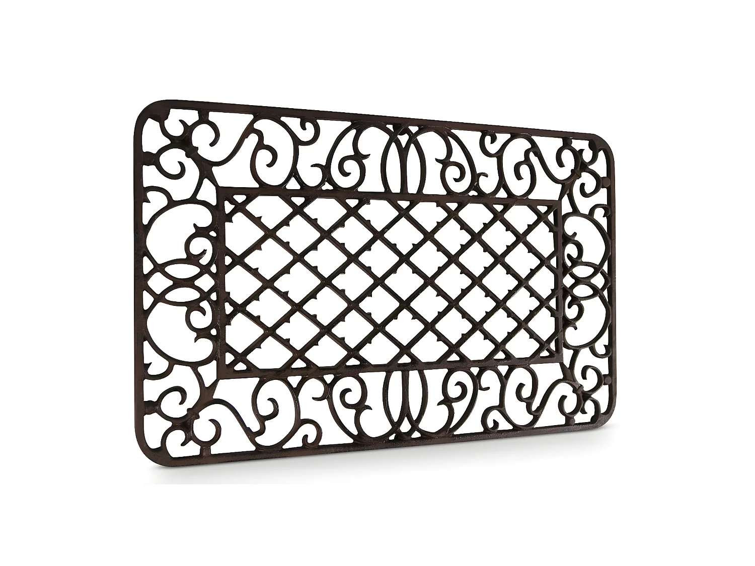 Paillasson rectangulaire fonte Fonte Marron - Décoration d'Autrefois