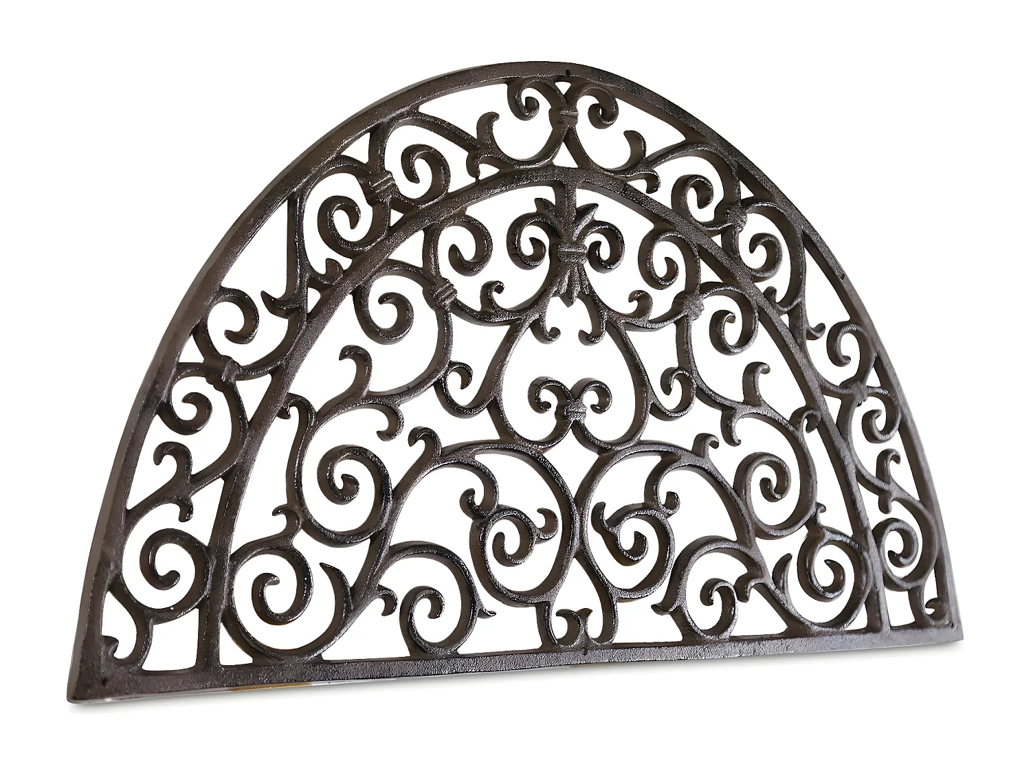 Paillasson demi-lune fonte Fonte Marron - Décoration d'Autrefois