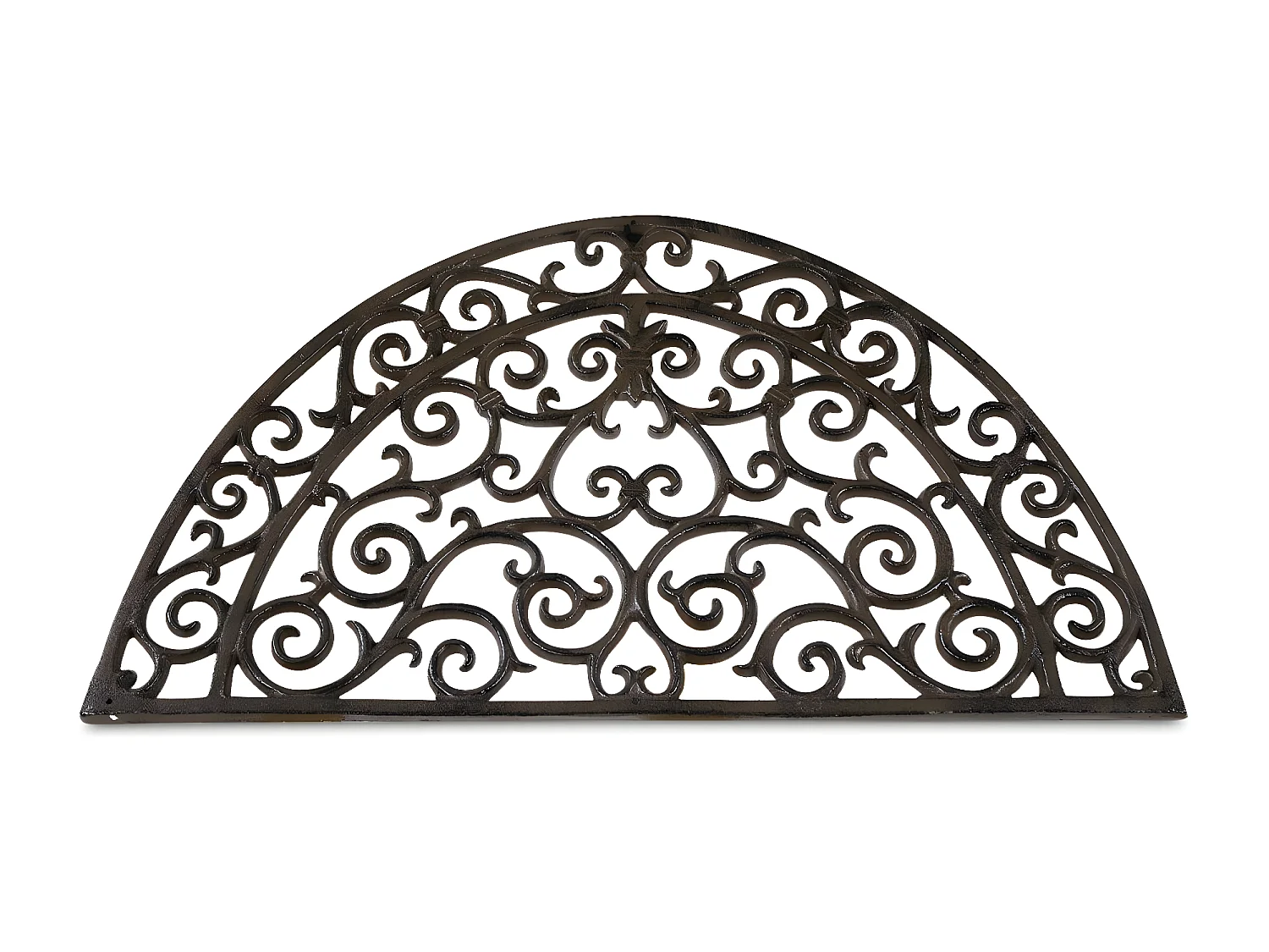 Paillasson demi-lune fonte Fonte Marron - Décoration d'Autrefois