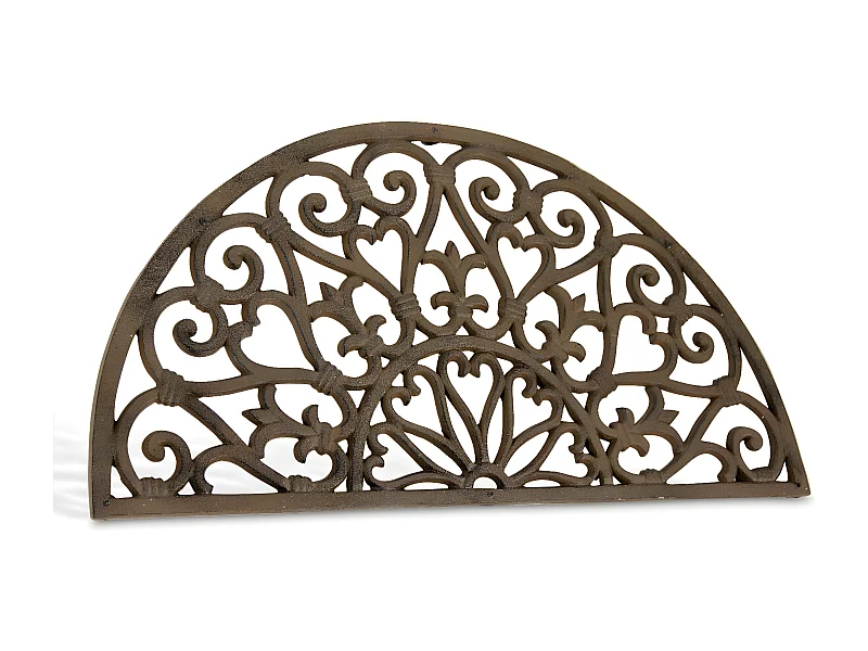 Paillasson demi lune fonte Fonte Marron - Décoration d'Autrefois