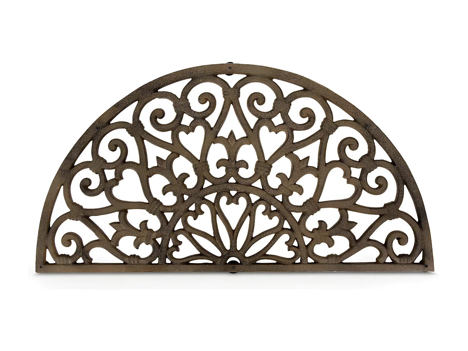 Paillasson demi lune fonte Fonte Marron - Décoration d'Autrefois