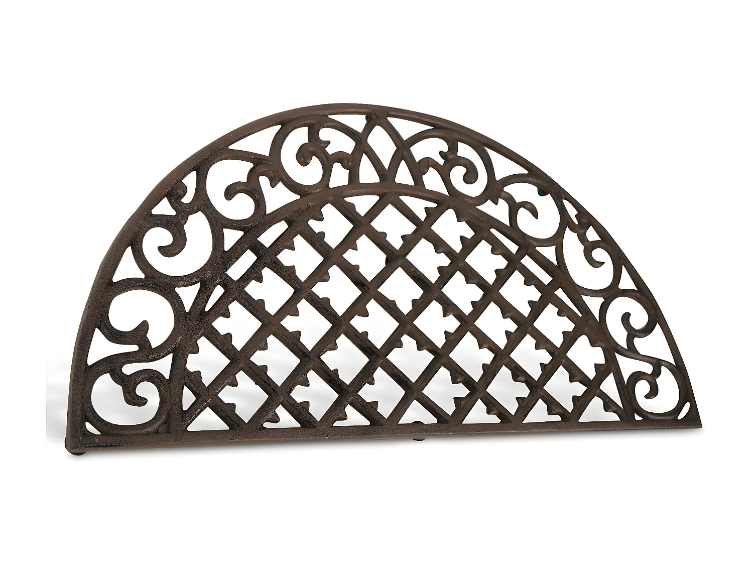 Paillasson demi lune fonte Fonte Marron - Décoration d'Autrefois