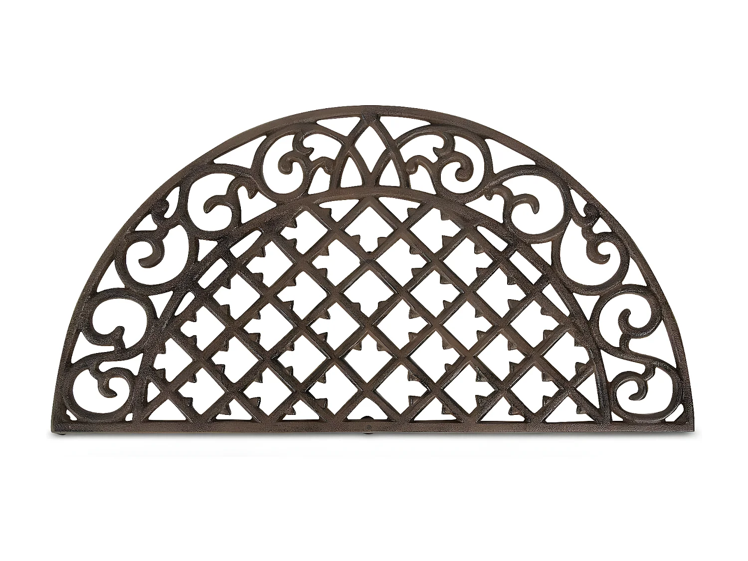 Paillasson demi lune fonte Fonte Marron - Décoration d'Autrefois